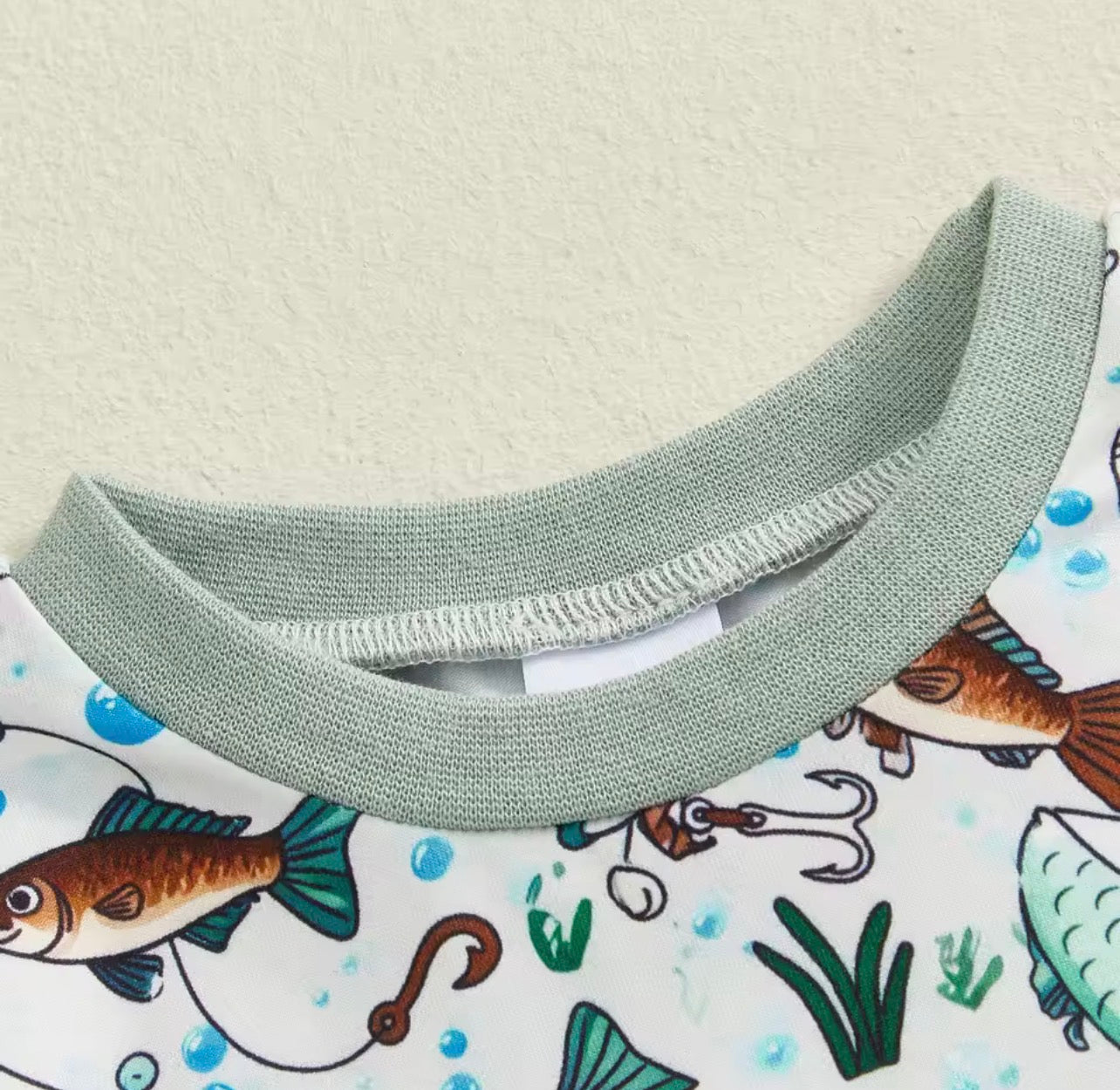 Cooper Daddy’s Boy Fishing Romper – Baby Boy Milestone Outfit