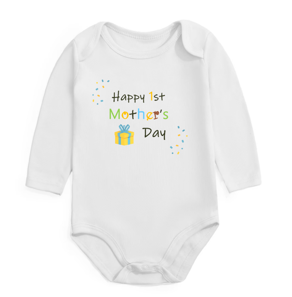 Fluff + Buff® First Mother’s Day Onesie - White