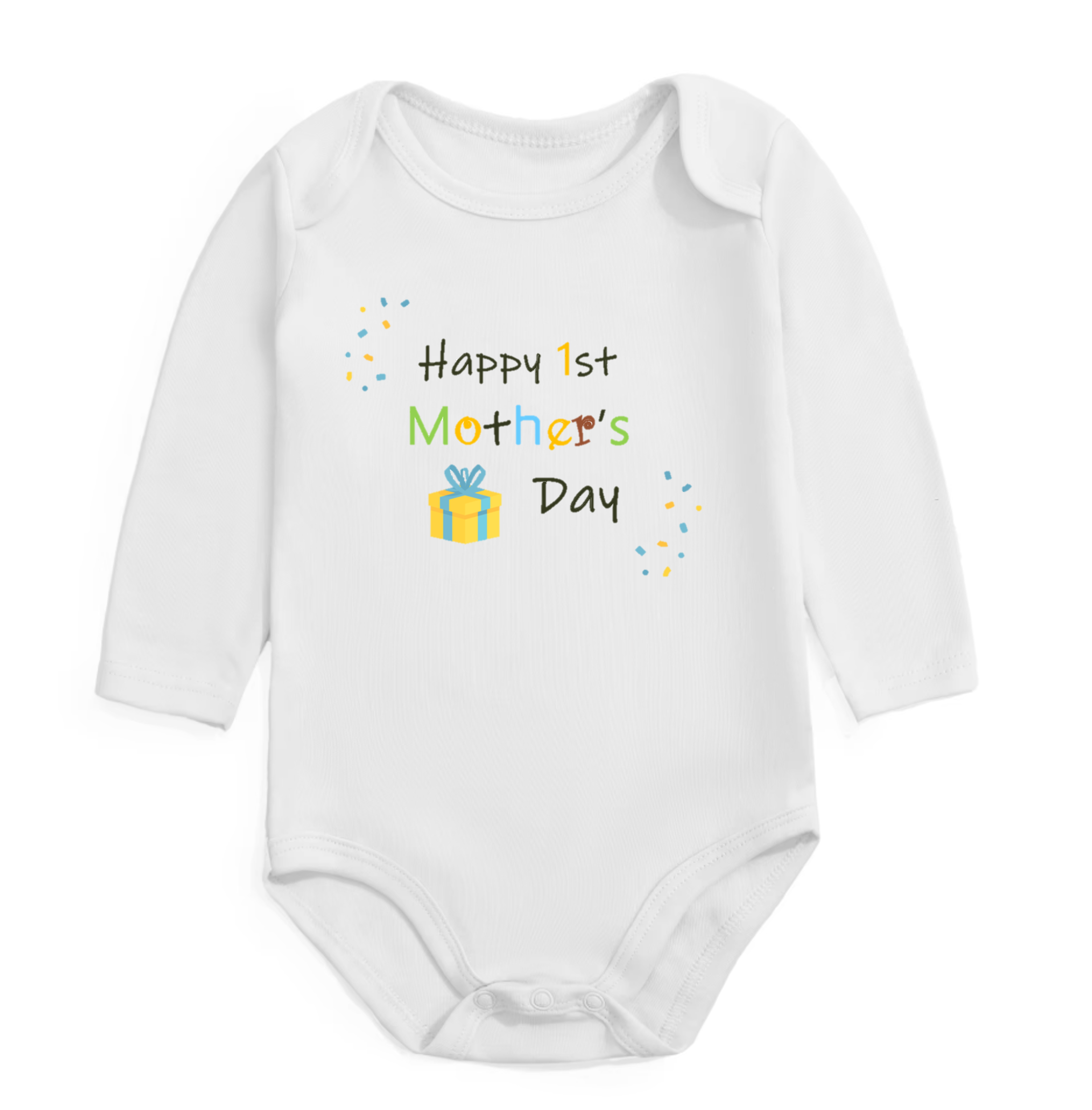 Fluff + Buff® First Mother’s Day Onesie - White