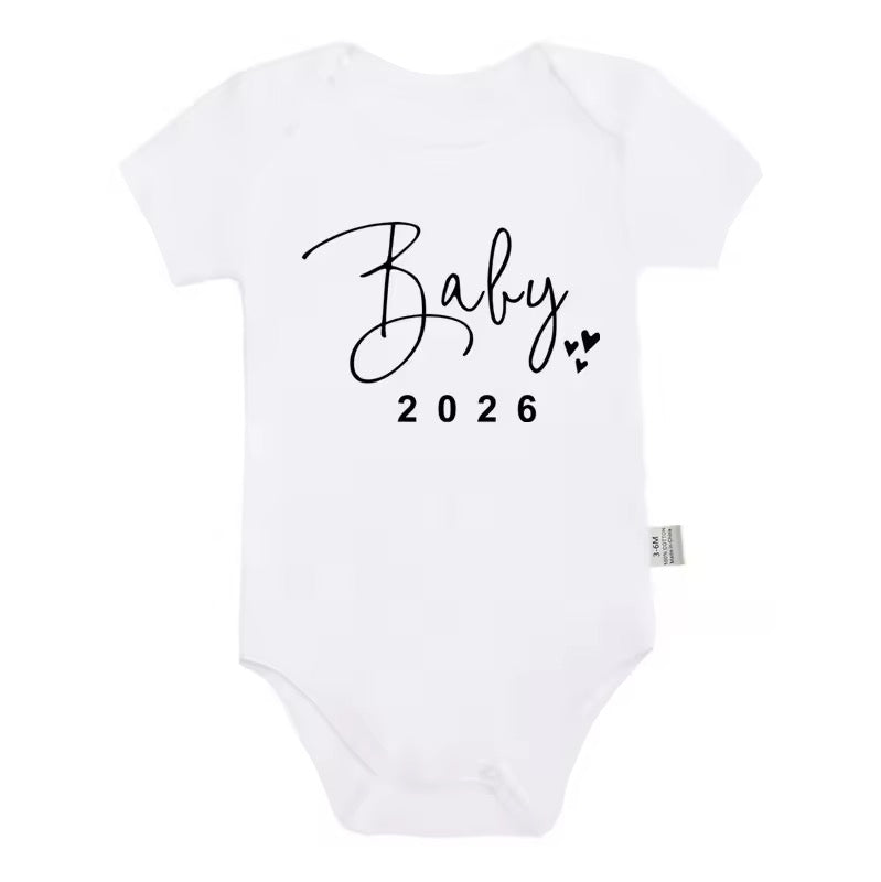 Fluff + Buff® Baby 2026 Pregnancy Announcement Onesie
