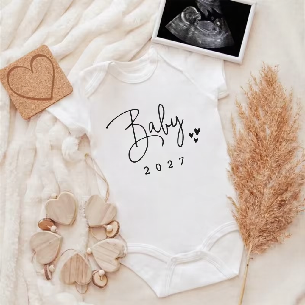Fluff + Buff® Baby 2027 Pregnancy Announcement Onesie