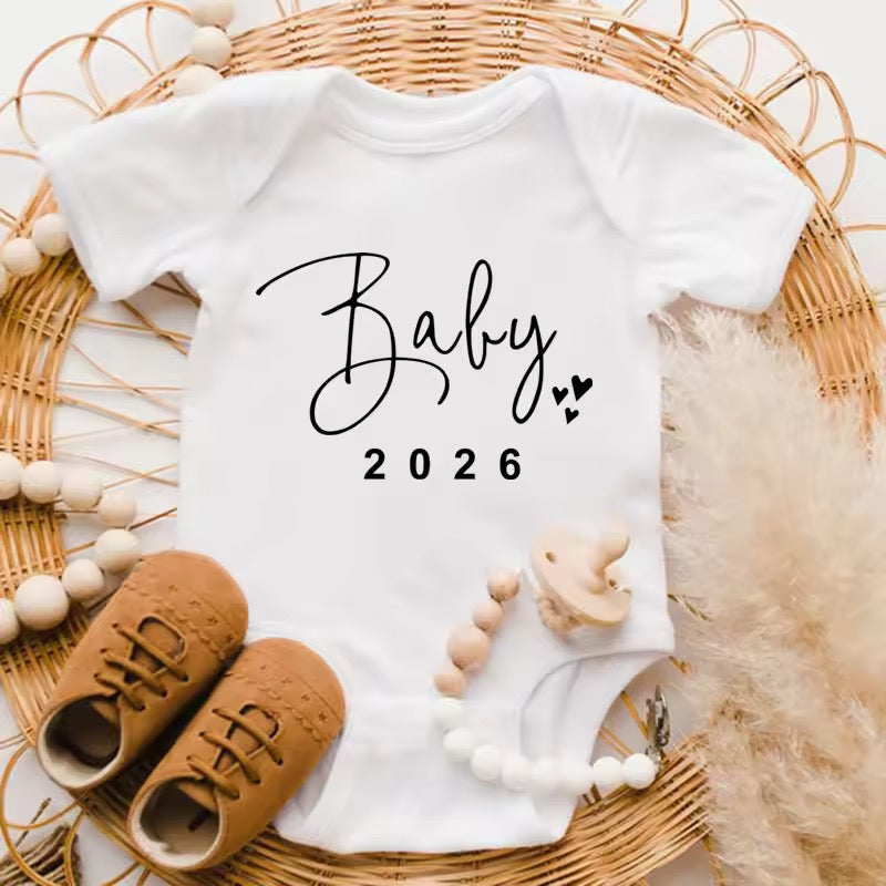 Fluff + Buff® Baby 2026 Pregnancy Announcement Onesie