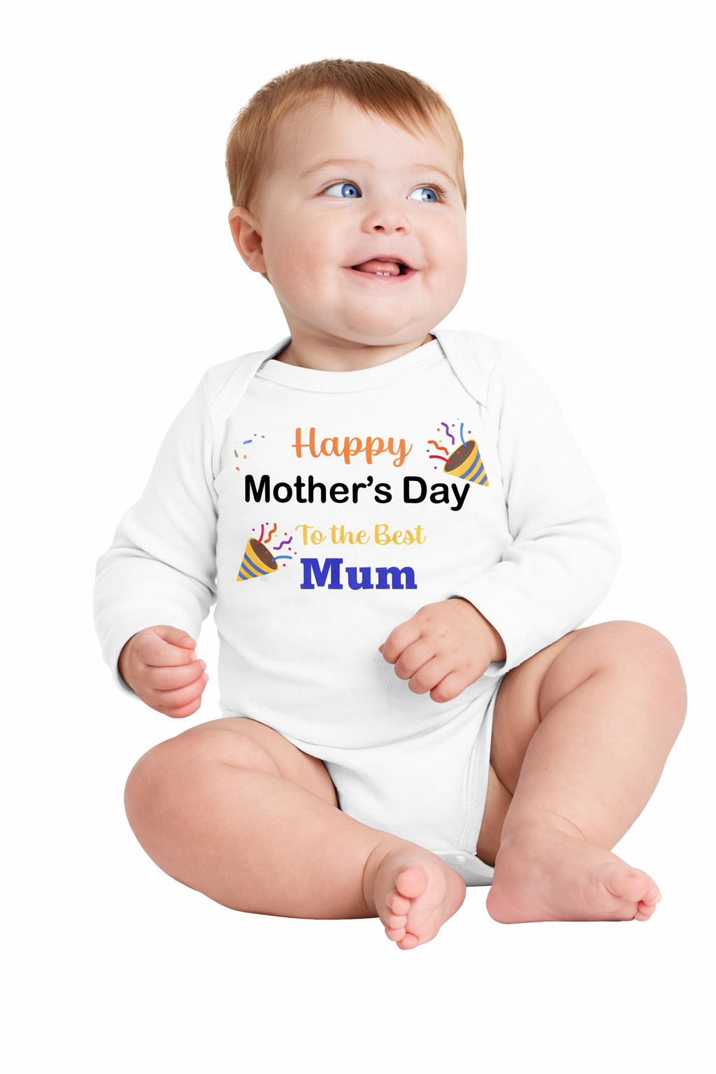 Fluff + Buff® Mother’s Day Baby Onesie - White