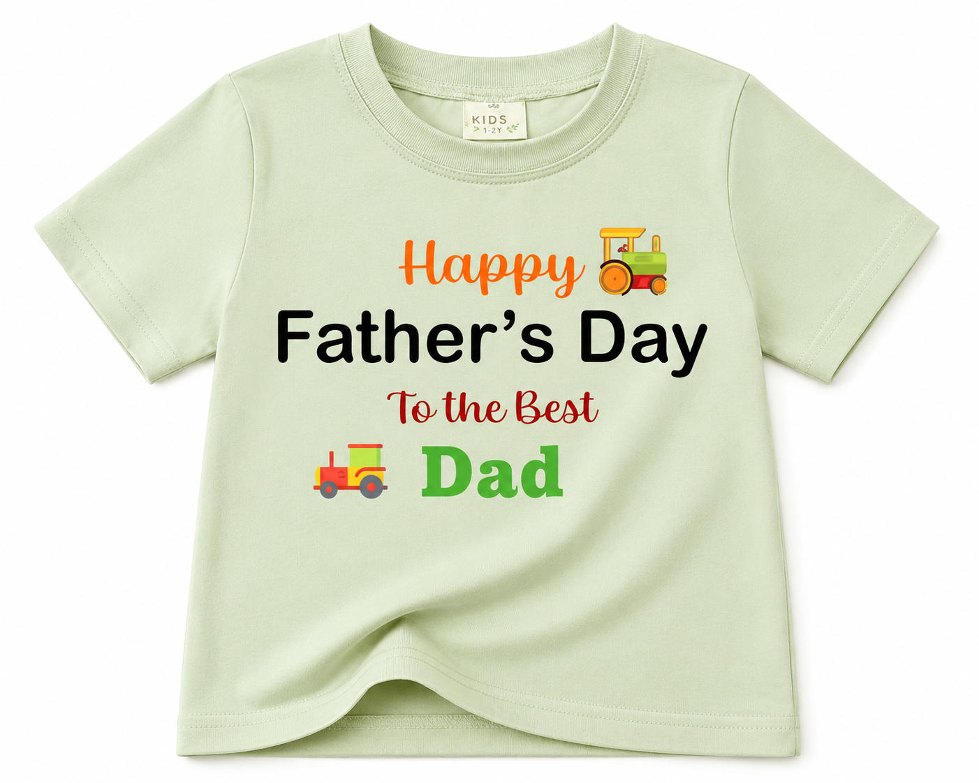Happy Father’s Day Tractor Kids T-Shirt | Cute Father’s Day Gift from Baby or Toddler