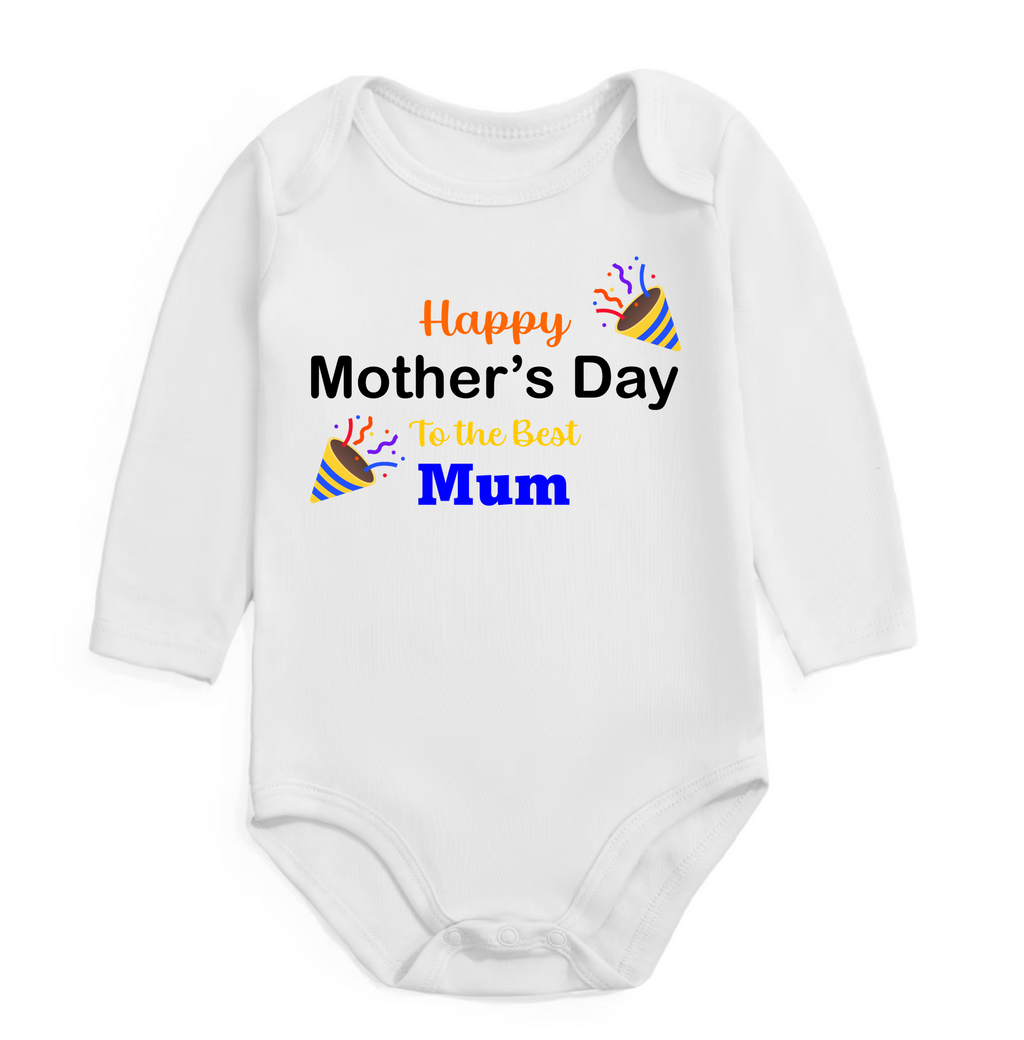 Fluff + Buff® Mother’s Day Baby Onesie - White